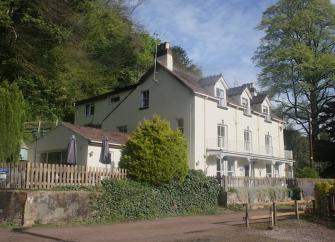 Exterior of a large 3-storey Wye Valley holiday home.