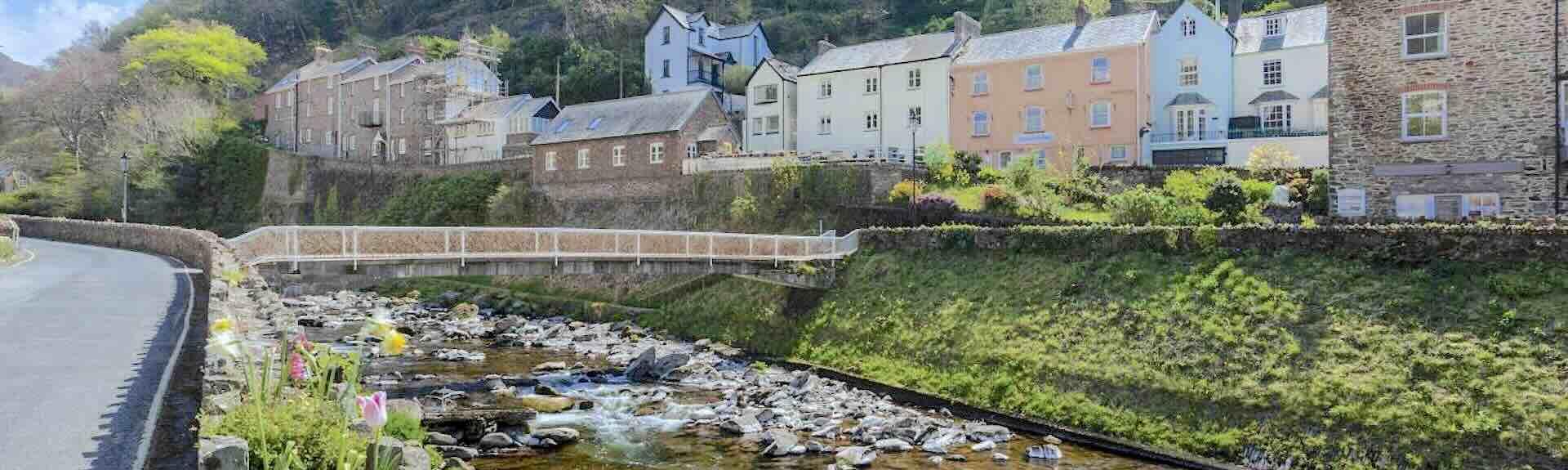 The River Lyn in Lynmouth flows through the village.
