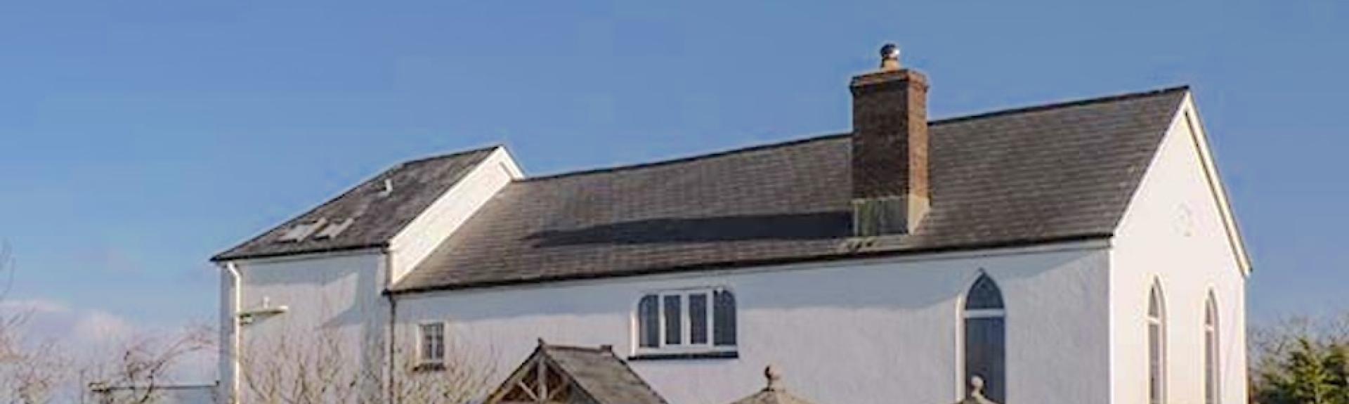 A single-storey chapel conversion in the North Devon countryside.
